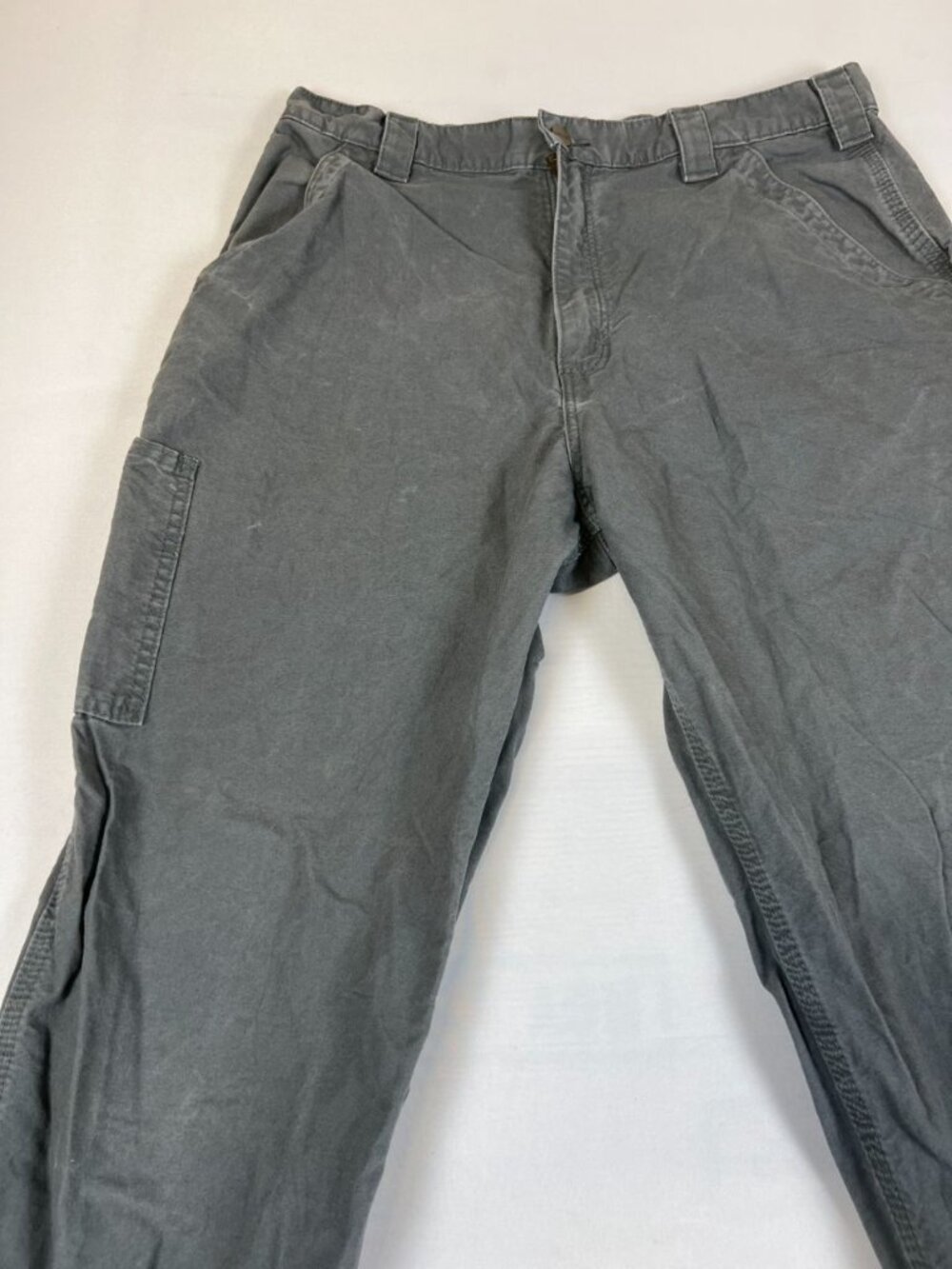 Carhartt B151 FAT Pants Mens 36x32 Gray Dungaree Fit Cotton Canvas - Picture 8 of 10